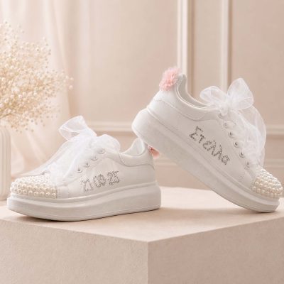 Custom Sneakers βάπτισης με ημερομηνία & όνομα