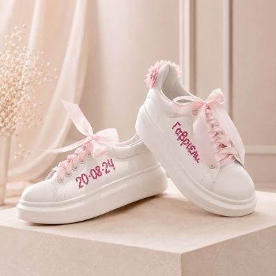 Custom Sneakers βάπτισης με ημερομηνία & όνομα