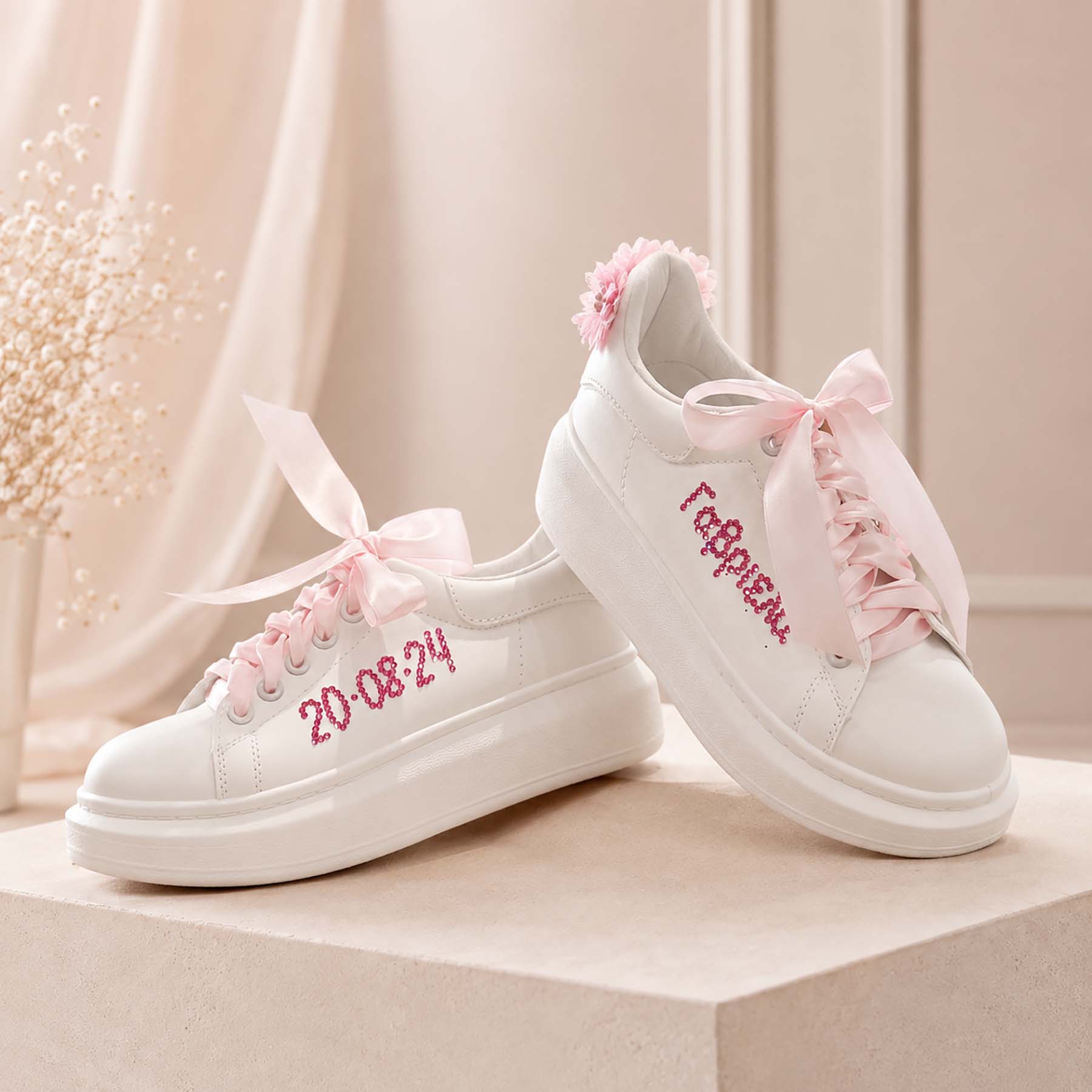 Custom Sneakers βάπτισης με ημερομηνία & όνομα