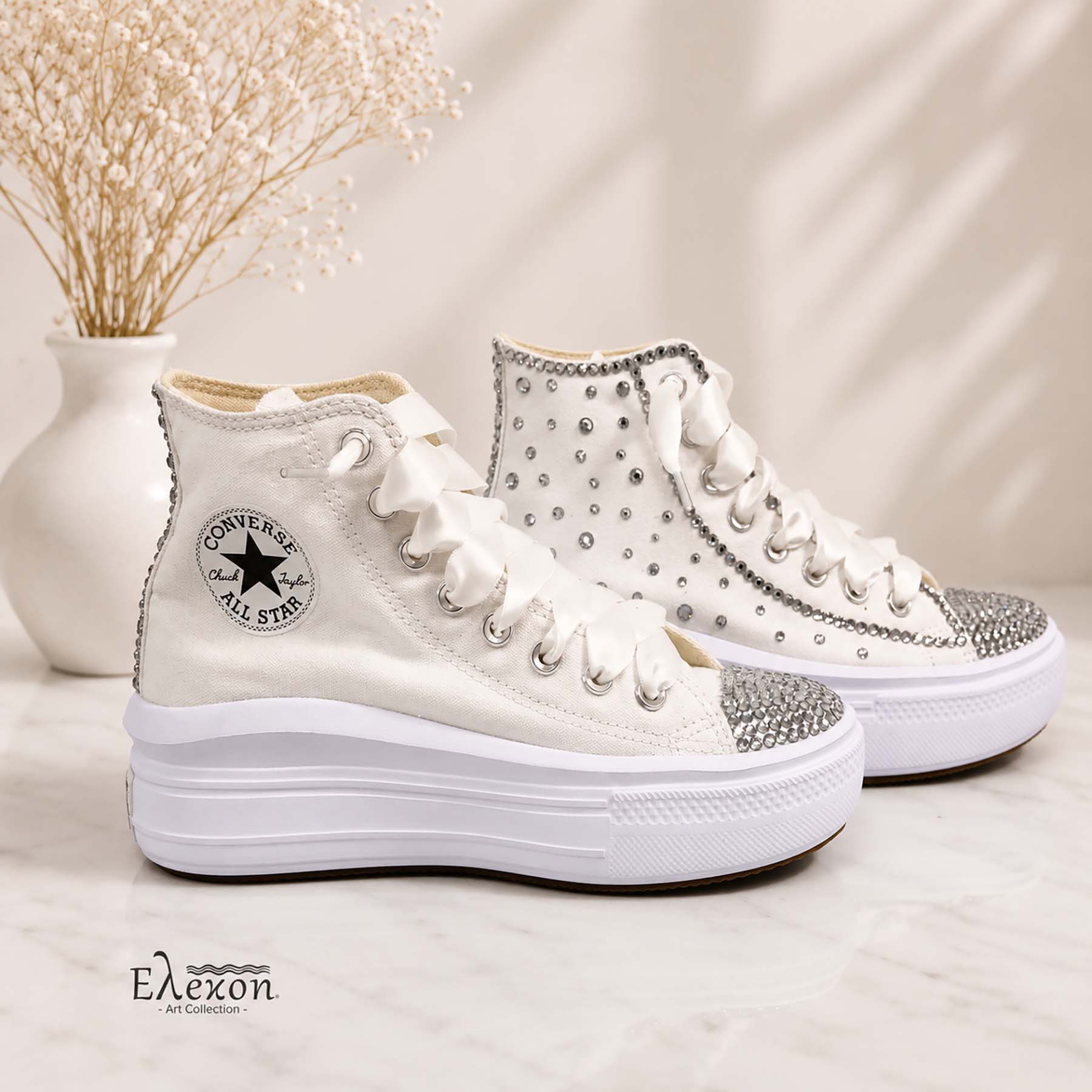 Νυφικά Converse All Star με στρας – Exclusive Bridal Edition - Image 2