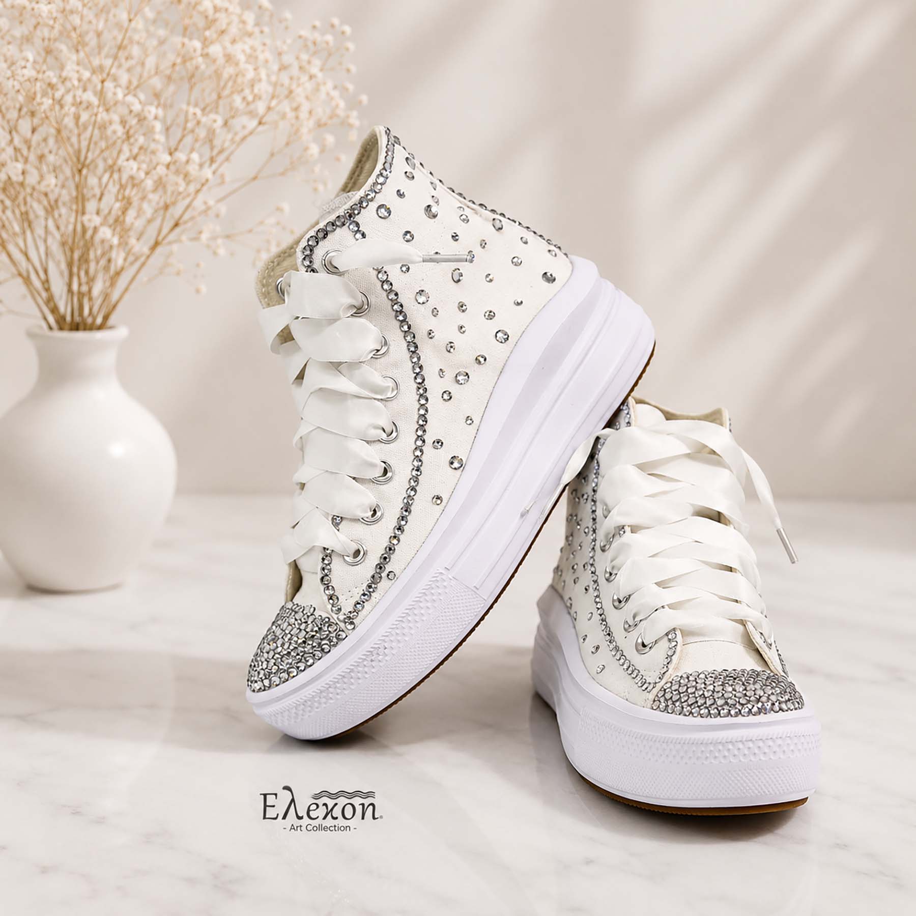 Νυφικά Converse All Star με στρας – Exclusive Bridal Edition - Image 3