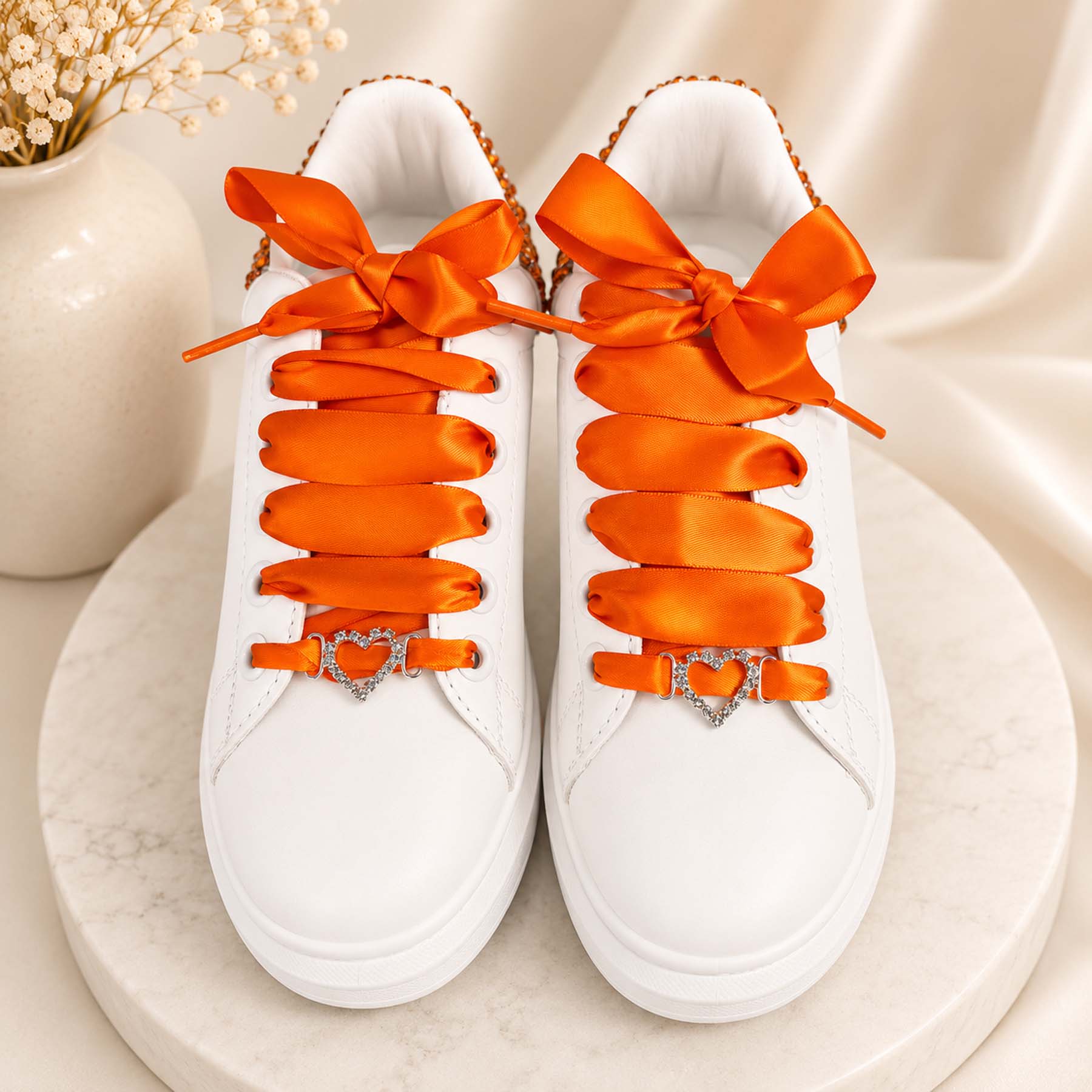 Γυναικεία custom Sneakers | Playful Orange - Image 3
