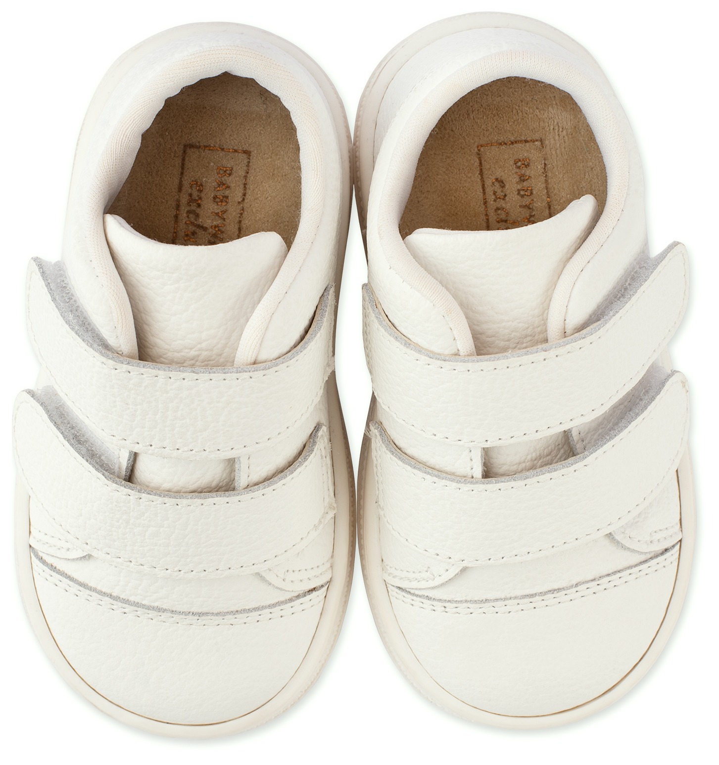 Δερμάτινο Σνικερ με Σκρατς BS3028 λευκό - Image 2