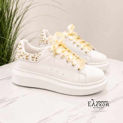 Νυφικά Sneakers με Στρας | Pearl Glow Sneakers