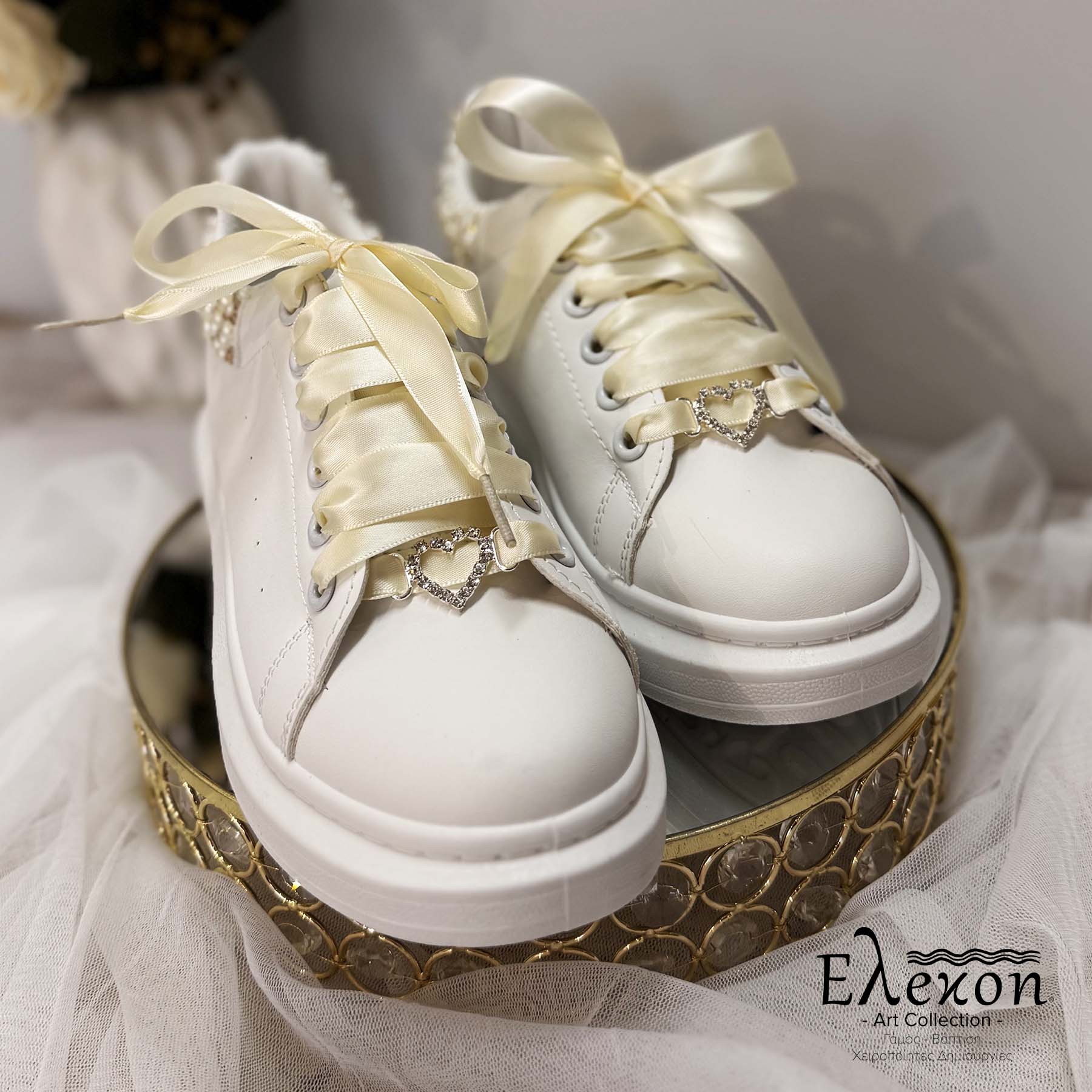 Νυφικά Sneakers με Στρας | Pearl Glow Sneakers - Image 4