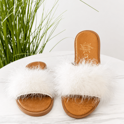 Χειροποίητα Σανδάλια με φτερό & Στρας – Bridal sandals