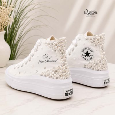 Νυφικά sneakers προσωποποιημένα | Chuck Taylor All Star canva