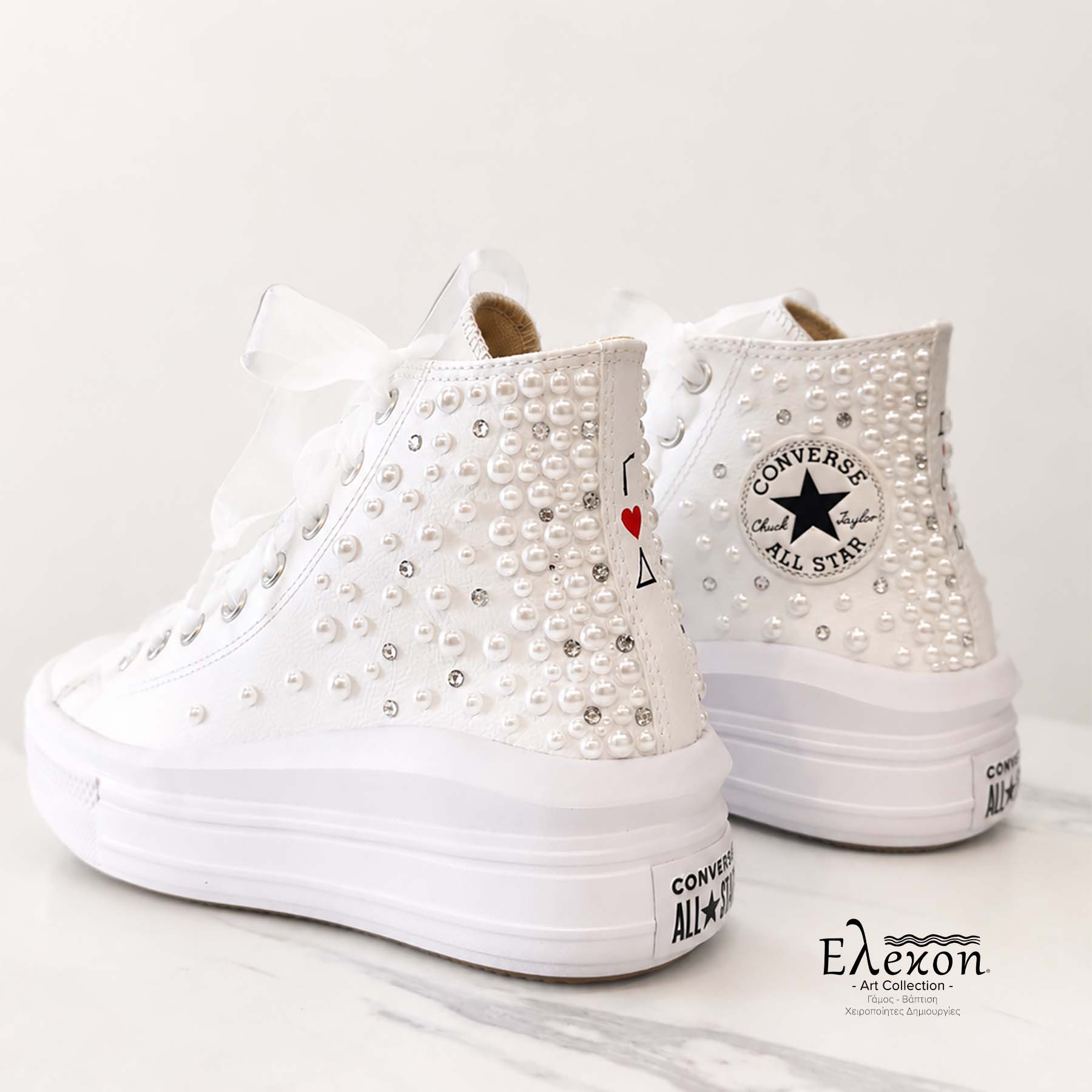 Νυφικά Chuck Taylor All Star Προσωποποιημένα | Move Platform leather - Image 6