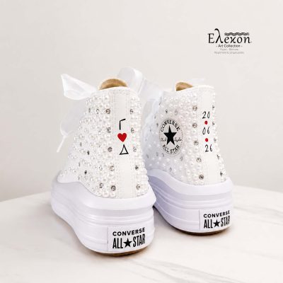 Νυφικά  Chuck Taylor All Star Προσωποποιημένα  | Move Platform leather