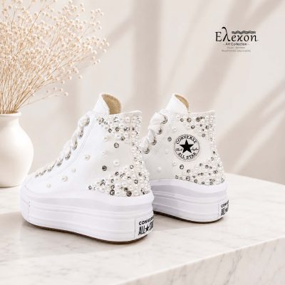 Νυφικά  Chuck Taylor All Star Move Platform leather