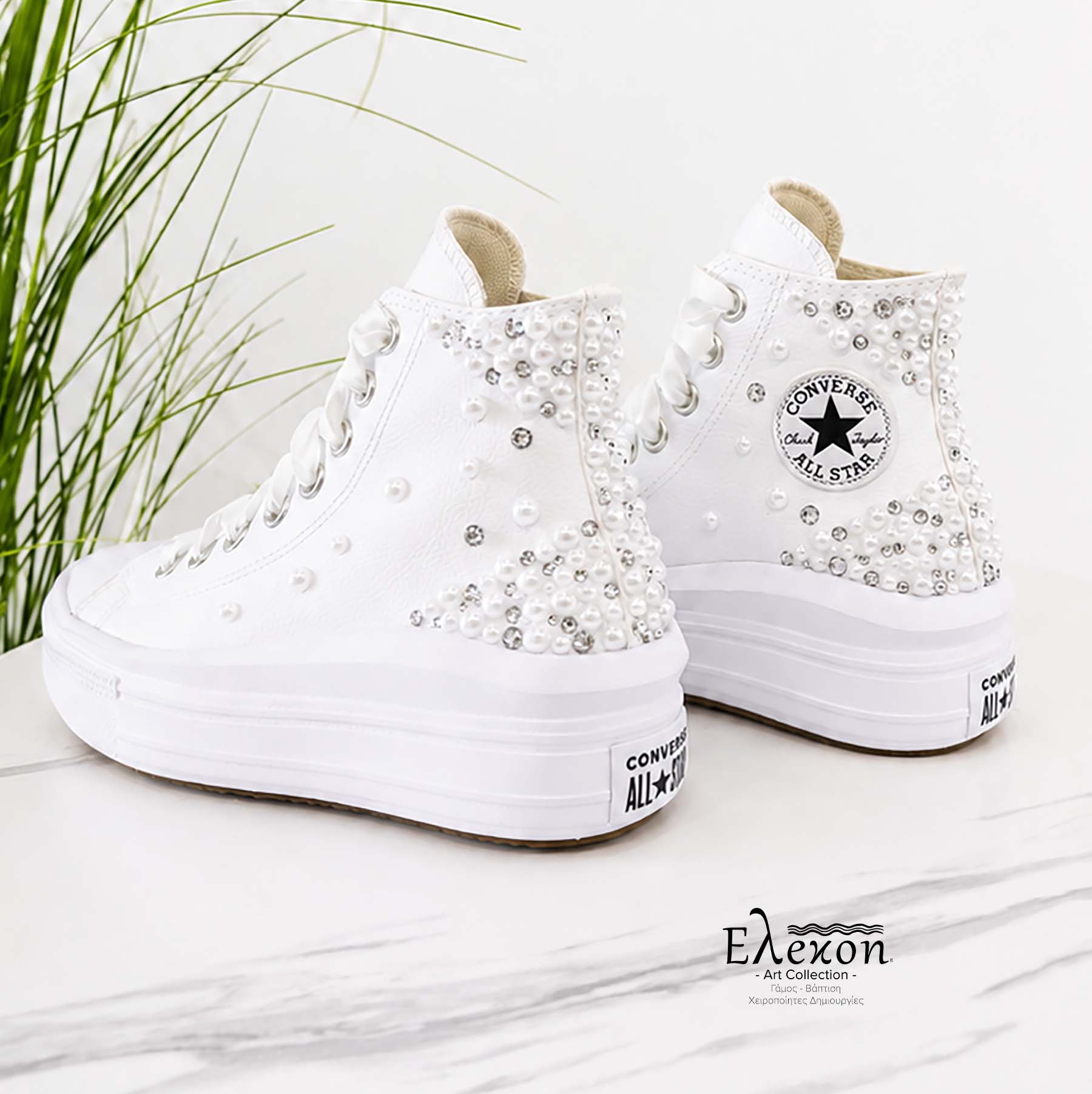 Νυφικά Chuck Taylor All Star Move Platform leather