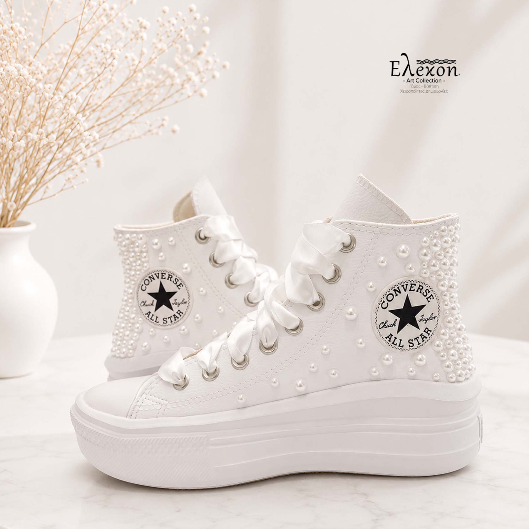Custom Converse – Bride & Maid of Honor Pearl Sneakers - Image 6