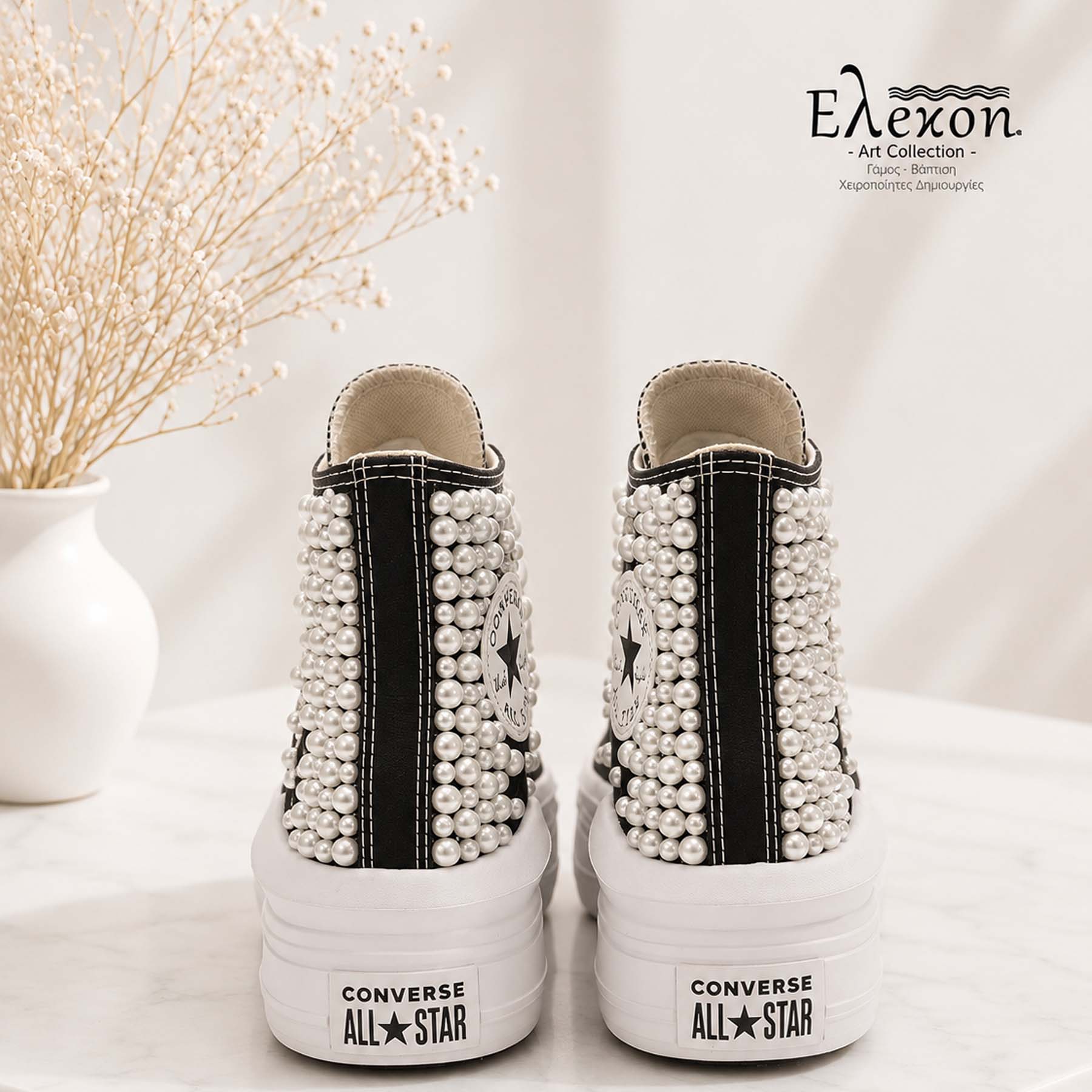 Custom Converse – Bride & Maid of Honor Pearl Sneakers - Image 8
