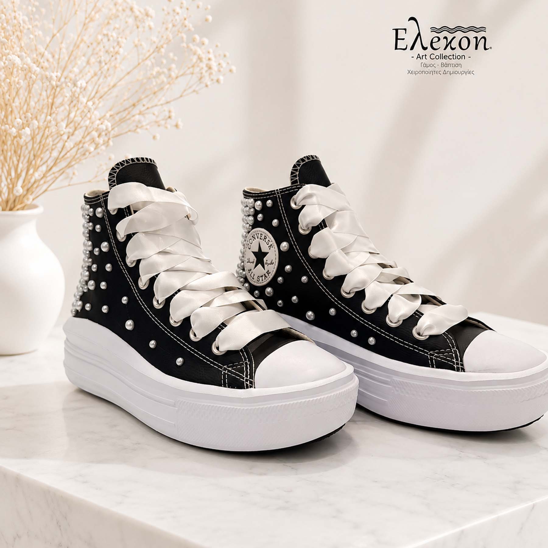 Custom Converse – Bride & Maid of Honor Pearl Sneakers - Image 7