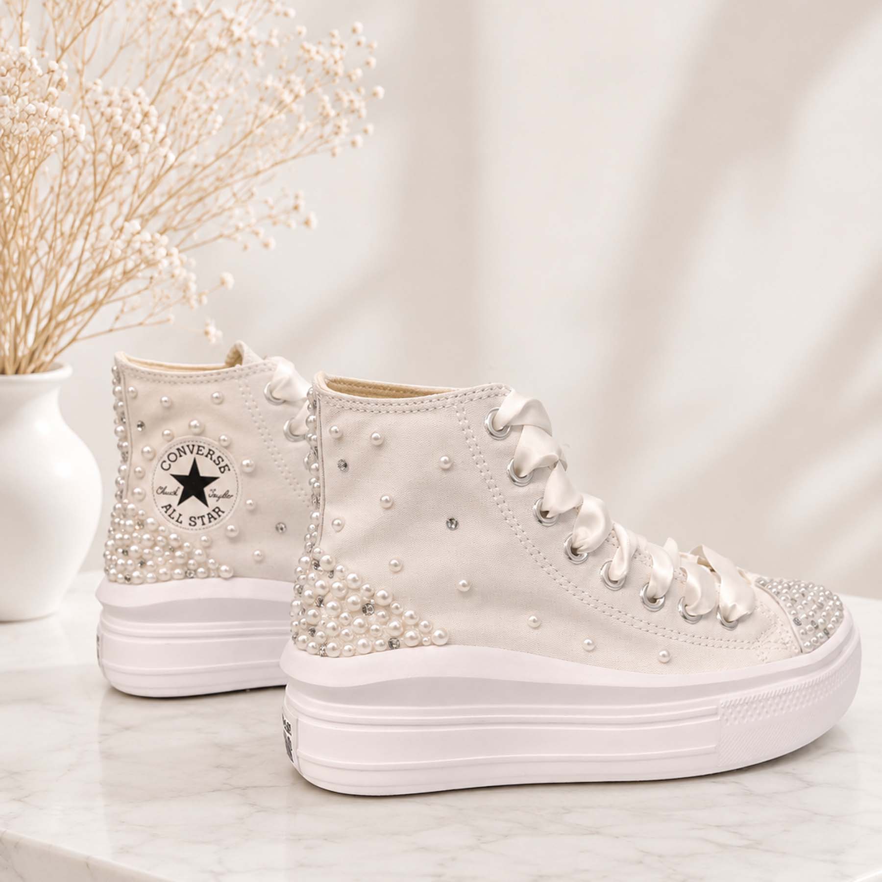 Pearl crystal fusion | Chuck Taylor All Star Move Platform canva - Image 2