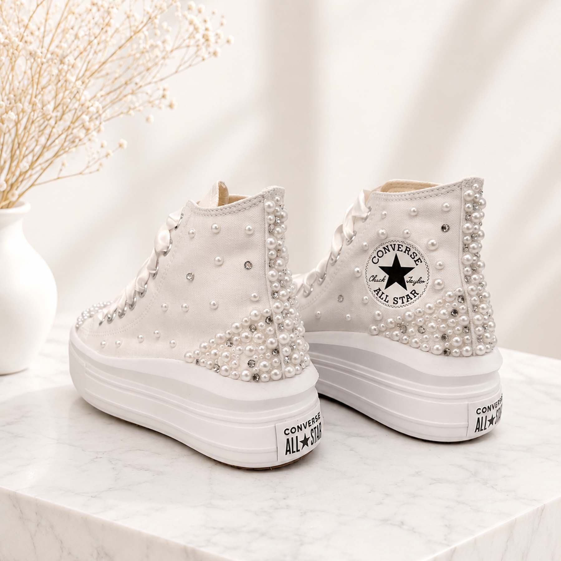 Pearl crystal fusion | Chuck Taylor All Star Move Platform canva - Image 3