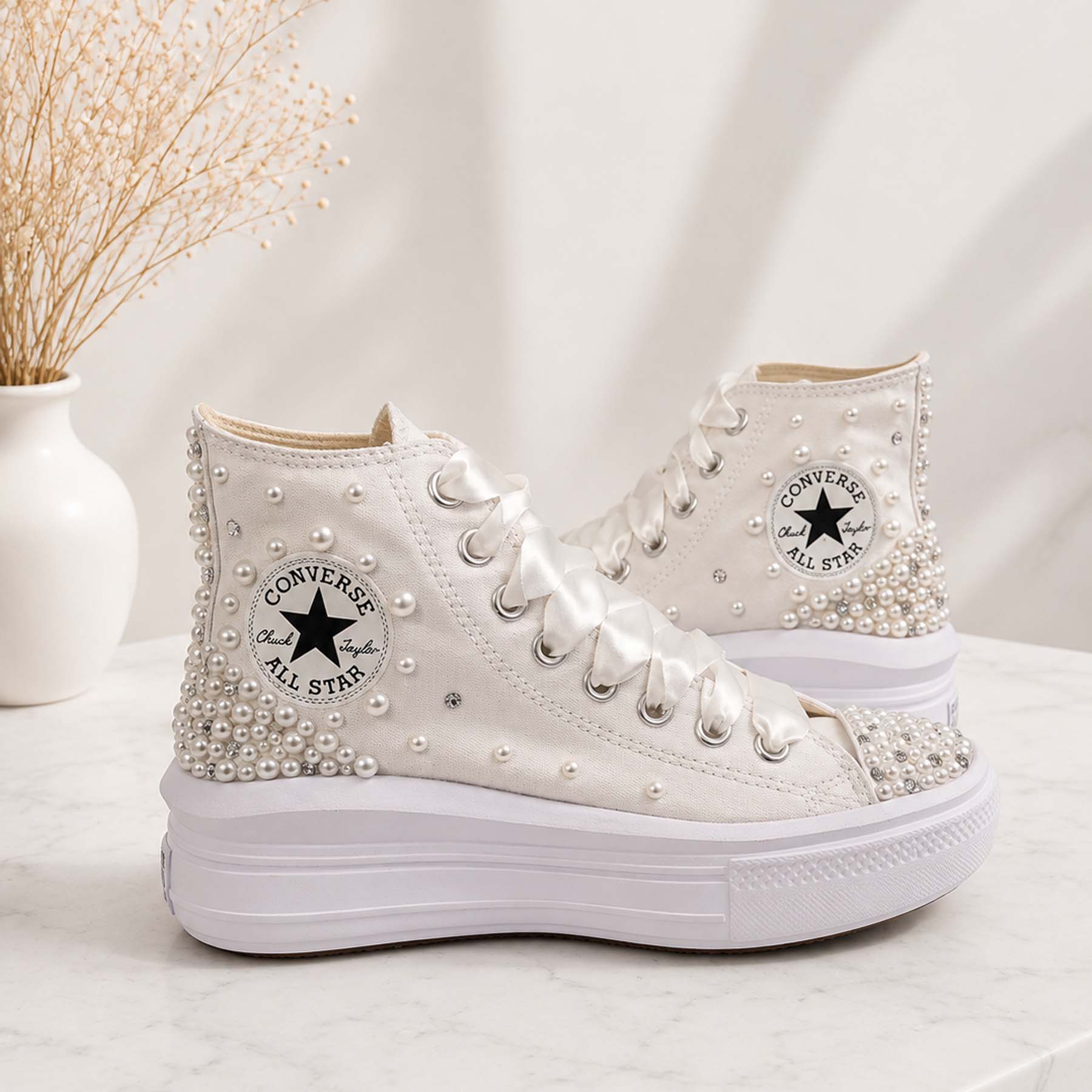 Pearl crystal fusion | Chuck Taylor All Star Move Platform canva - Image 5
