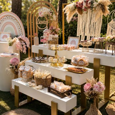 Στολισμός Βάπτισης | Boho Rainbow