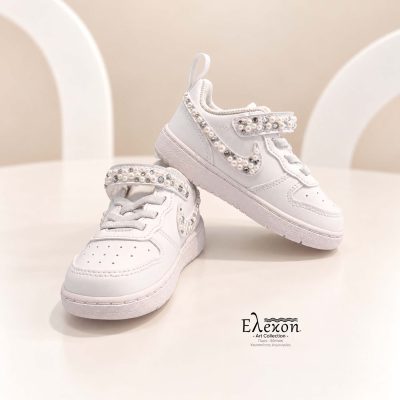 Pearl Sparkle | Παιδικά Custom Nike Court Borough Low