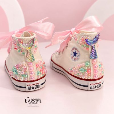 Mermaid Sparkle | Παιδικά Converse με Πέρλες & Στρας